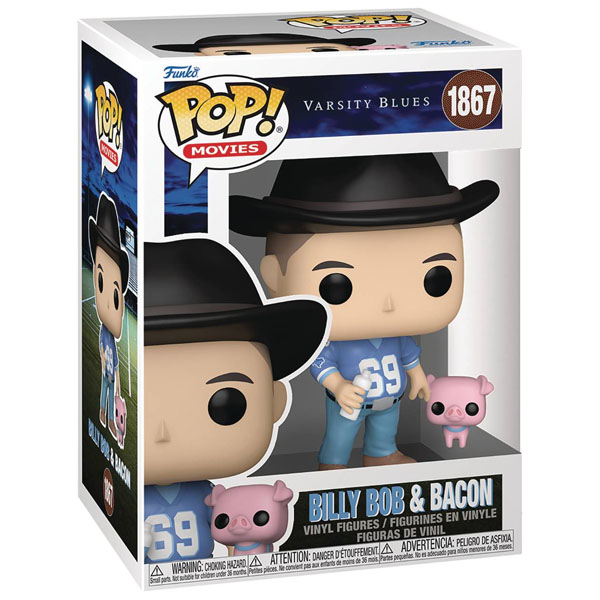 Funko POP #1867 Varsity Blues Billy Bob and Bacon Figure